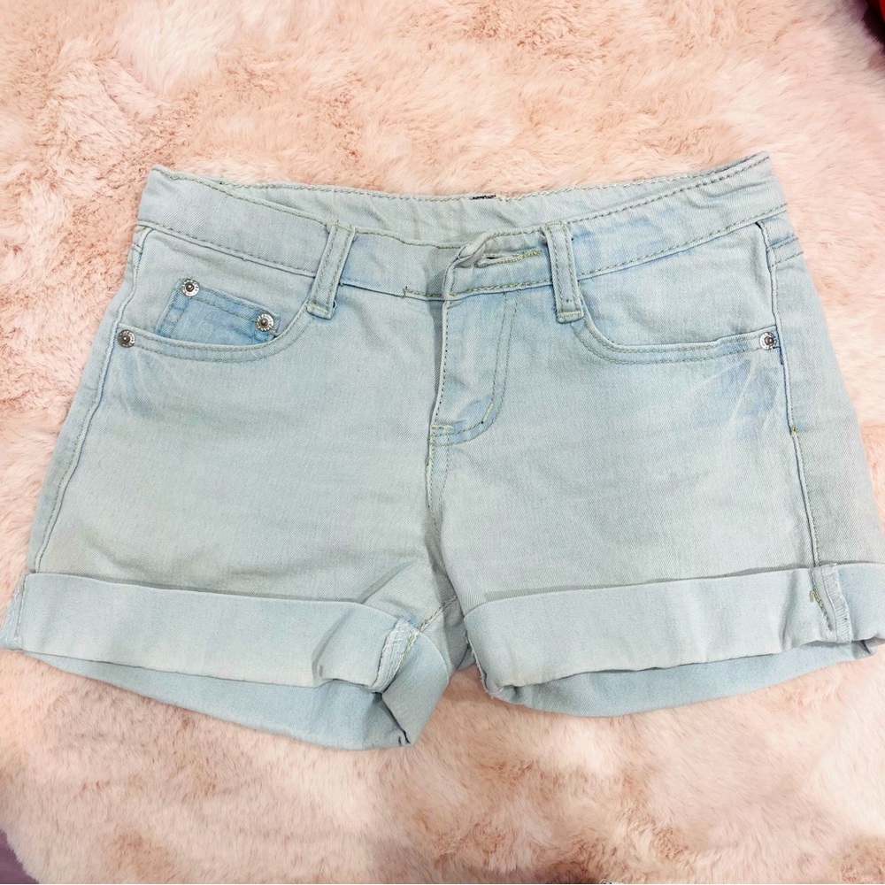 Unbranded Cuffed Light Denim Jean Shorts